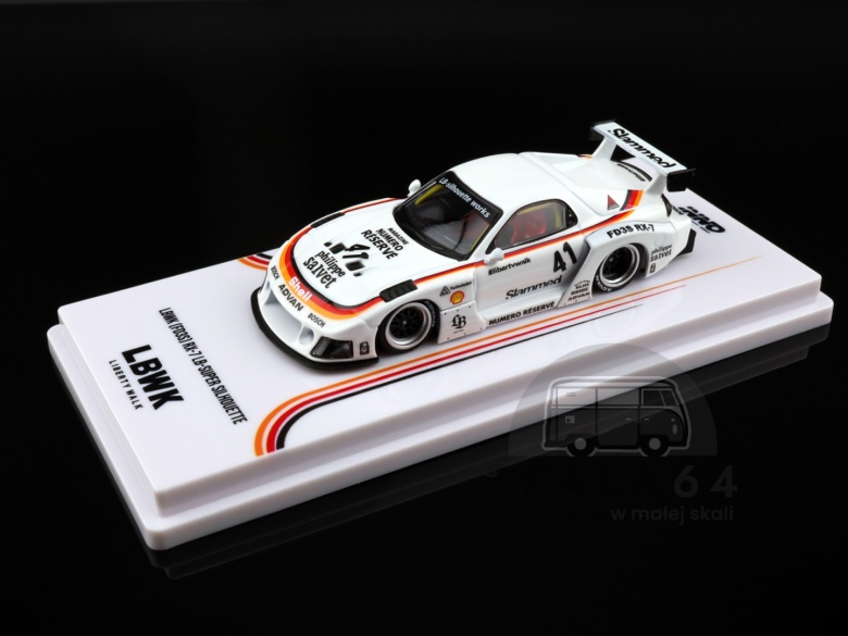 INNO64 Mazda RX7 RX-7 LB Super Silhouette LBWK Liberty Walk RX-7 White ...